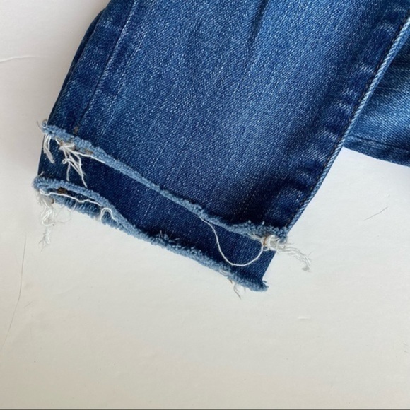 Madewell • 9” High Rise Skinny Crop Jeans Distressed Bruce Wash - Picture 9 of 12